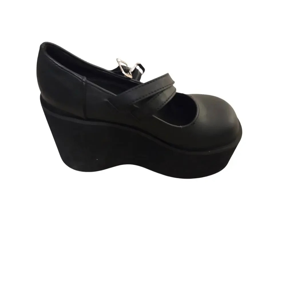 Platform Mary Jane Double Strap Shoes